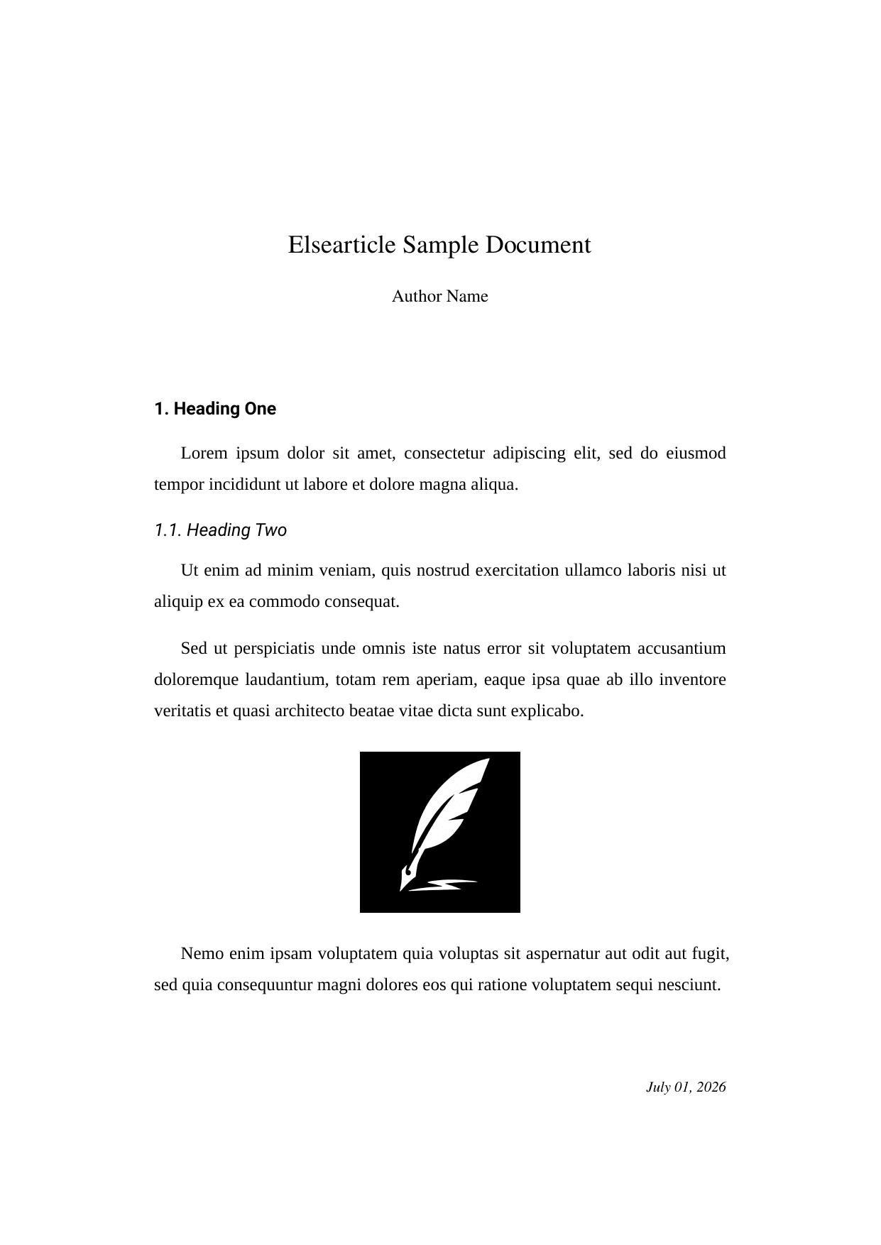 Elsearticle template preview