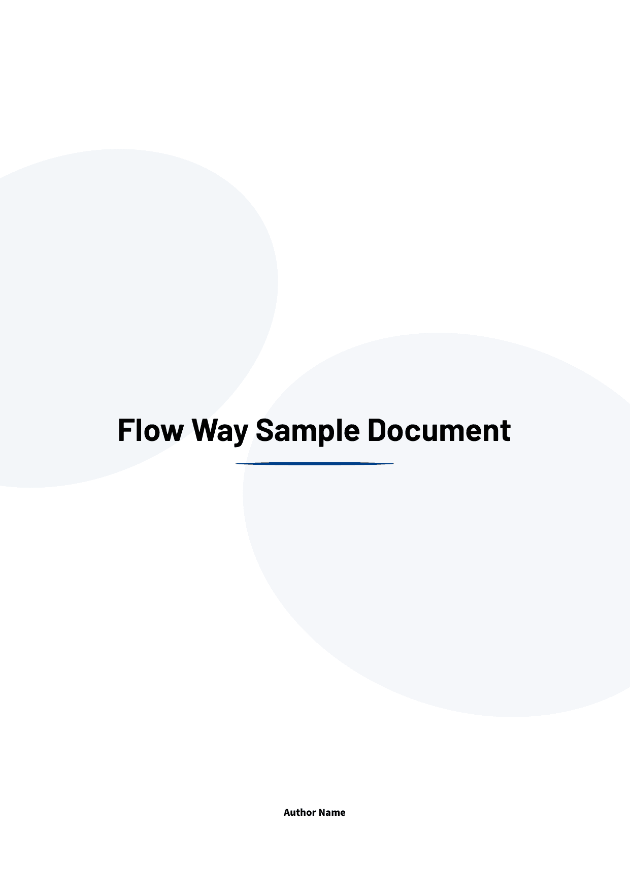 Flow Way template preview