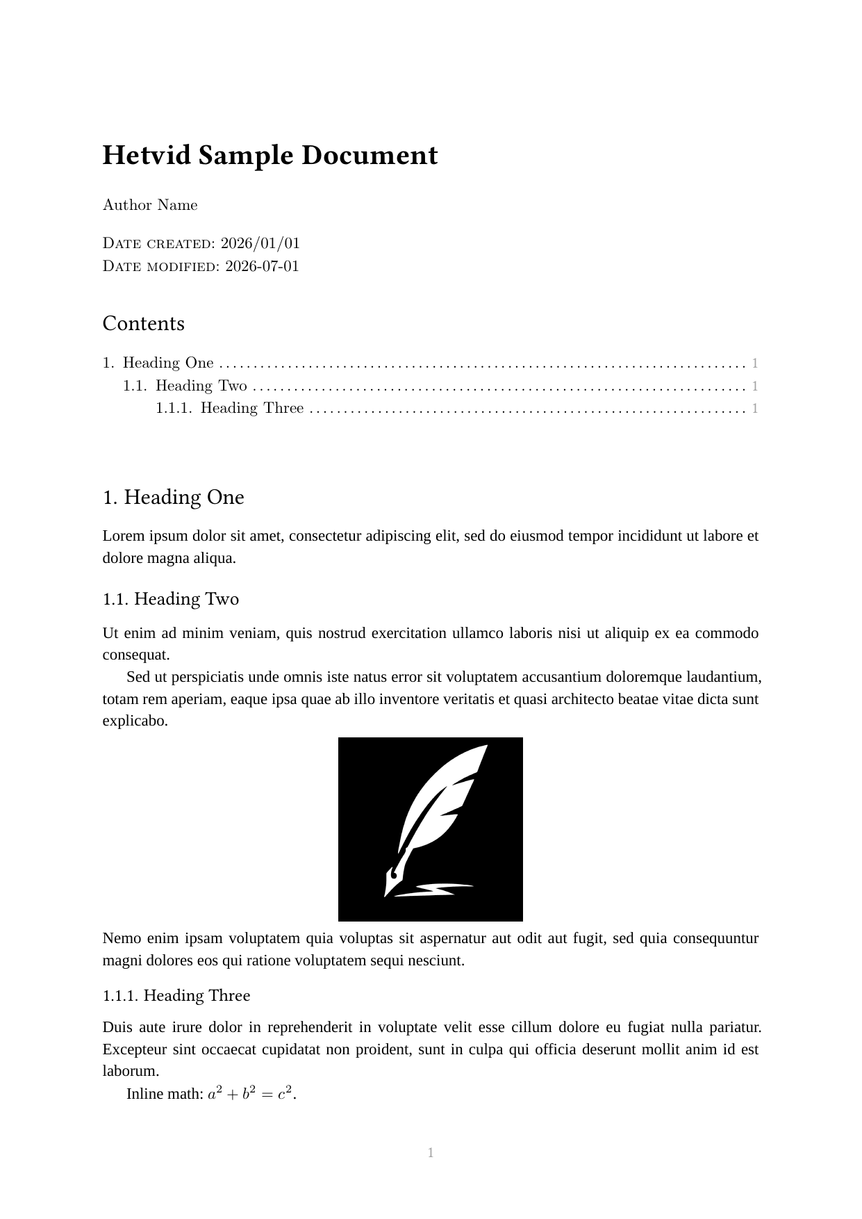 Hetvid template preview